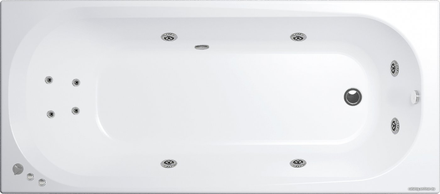 Ванна Triton Дина 170x75 Стандарт Flat (с гидромассажем)