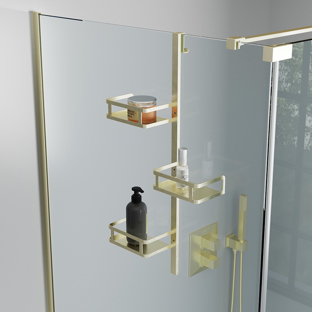 Veconi Полка для ванной Moderno MD-G-C9 (золото)