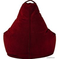 Кресло-мешок Palermo Bormio велюр XL (бордо)
