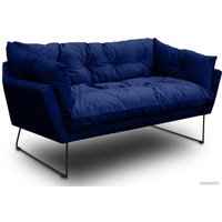 Диван Brioli Анико двухместный (V11/темно-синий)