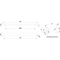 Ручка мебельная Boyard Monte RT110W.1/000/600