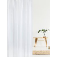 Комплект штор Mio Tesoro Блэкаут 150x250 + Гардина лен 400x250 (серый/белый)