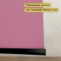 Рулонная электроштора НеоФьюжен Эден 200 260х200 левая (малиновый, черная фурнитура)