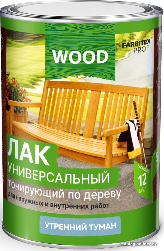 Лак Farbitex Profi Wood Тонирующий по дереву 0.9 л (графит)