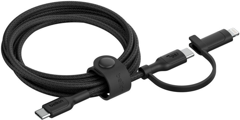 Кабель Belkin CAC003hq1.5MBK USB Type-C - USB Type-C/Lightning (1.5 м, черный)