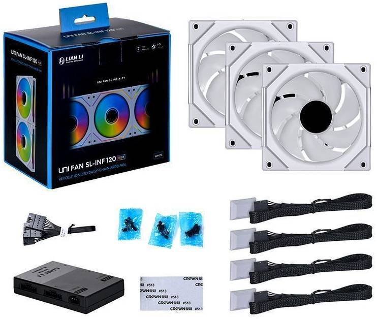 

Комплект вентиляторов для корпуса с контроллером Lian Li Uni Fan SL Infinity 120 G99.12SLIN3W.R0