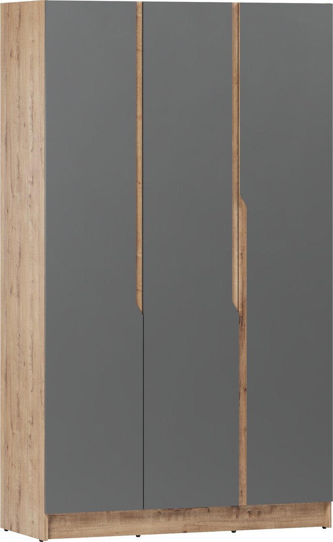 

Шкаф распашной ЭлиГард Aura 3D (дуб вотан/графит)