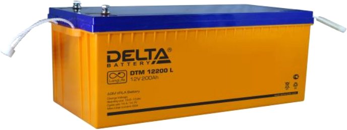 

Аккумулятор для ИБП Delta DTM 12200 L (12В/200 А·ч)
