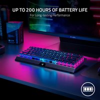 Клавиатура Razer BlackWidow V4 mini HyperSpeed Phantom (черный, нет кириллицы)