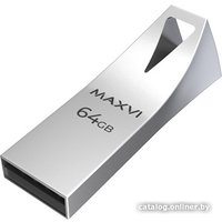 USB Flash Maxvi MK2 64GB (серебристый)