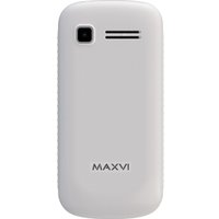 Кнопочный телефон Maxvi B201 (белый)