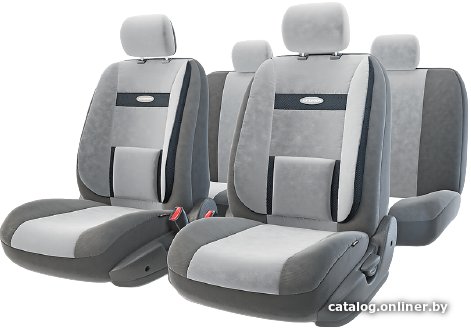 Комплект чехлов для сидений Autoprofi Comfort COM-1105 (темно-серый/светло-серый)