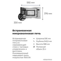 Микроволновая печь MAUNFELD MBMO.25.8S