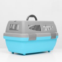 Переноска Sima-Land Неон 9343368 (серый/голубой)