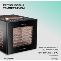 Сушилка для овощей и фруктов Meyvel MDH8-1S black