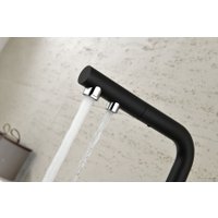 Смеситель Paulmark Serpentine Se213222-GM (черный/вороненая сталь)