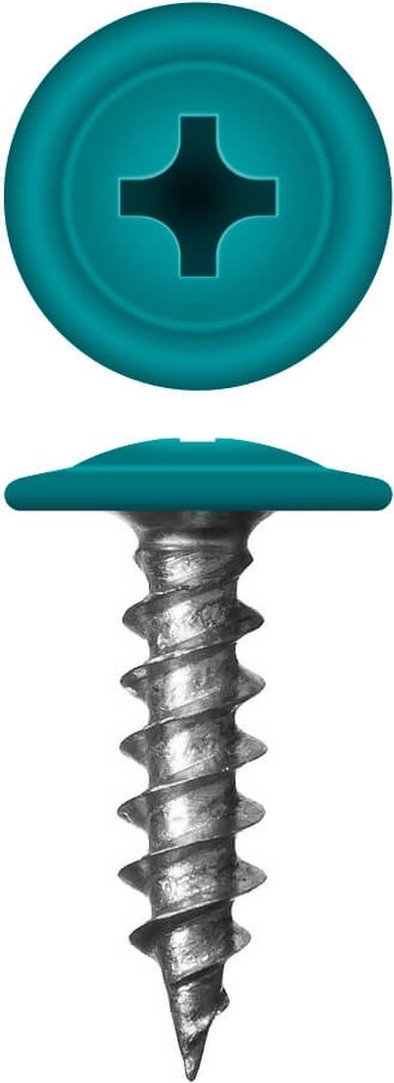 

Саморез Admiral МЦП Острый 4.2x16мм RAL 5021 (500шт, бирюзовый)