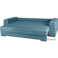 Диван Krones Цезарь 4 (велюр, джинсовый/молочный)