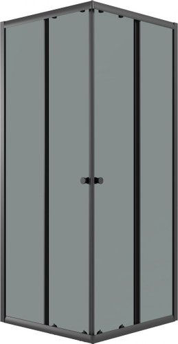 Душевой уголок Niagara Eco NG-1009-14QT 90x90x190 (черный/стекло тонированное)