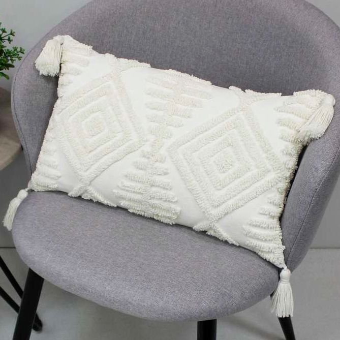 

Чехол на подушку Matex Tufted ALEX-007 (молочный/слоновая кость)