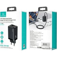Сетевое зарядное Usams US-CC153 T47 65W (черный)