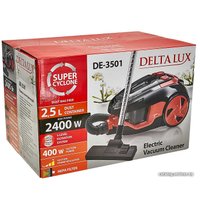 Пылесос Delta DE-3501 (черный/терракотовый)