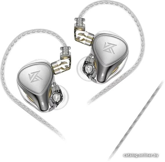 Наушники KZ Acoustics ZEX Pro (без микрофона, серебристый)