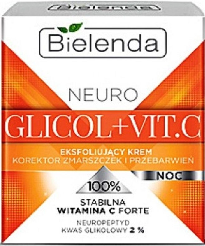 

Bielenda Neuro Glicol+Vit.C отшелуш. кор. морщин пигм. пятен ночь 50 мл