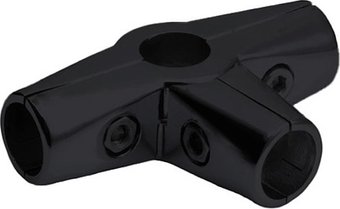 Соединитель для рейлинга Tris 562 для четырех труб д.25 (черный)