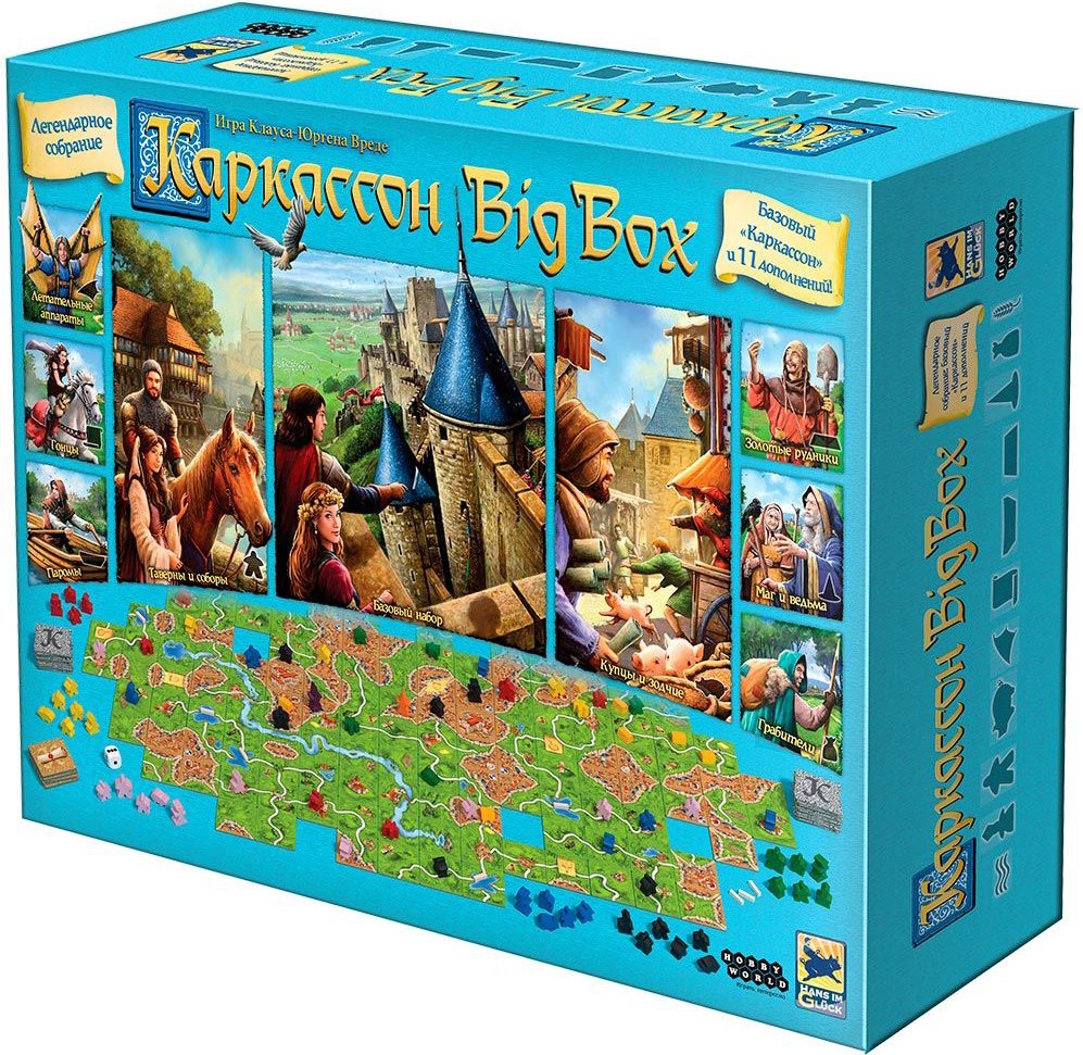 

Настольная игра Мир Хобби Каркассон: Big Box
