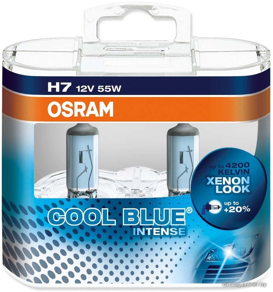 Галогенная лампа Osram H7 Cool Blue Intense 2шт [64210CBI-HCB]