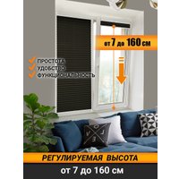 Плиссе Delfa Crep BLO СПШ-36205 (48x160, черный)