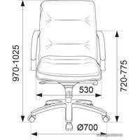 Офисное кресло Бюрократ T-9927SL-LOW (слоновая кость)