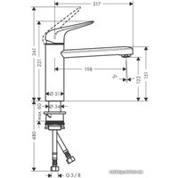 Смеситель Hansgrohe M421-H120 71806000