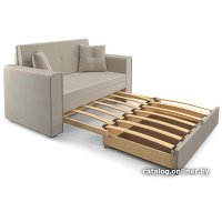 Диван Мебель-АРС Санта (бархат бежевый Star Velvet 6 Light Beige)