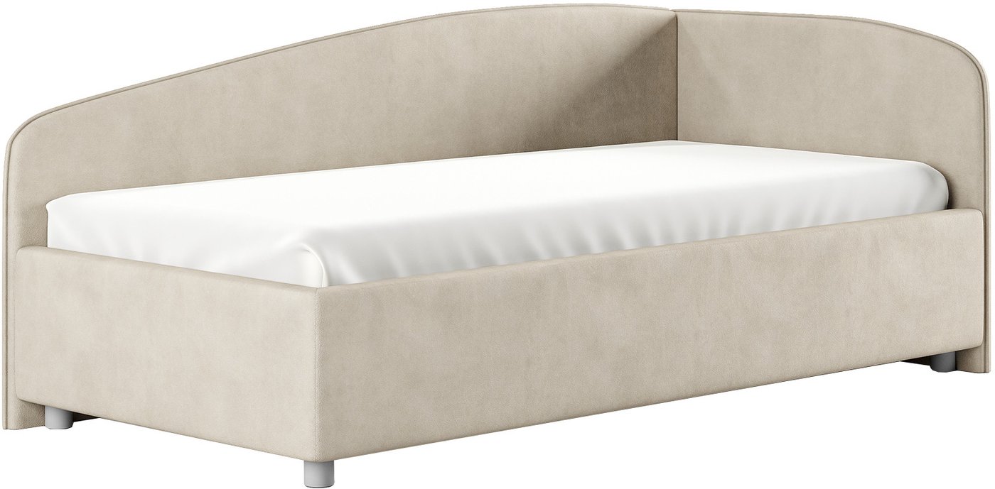 Кровать Сонум Paola R 90x200 (замша кремовый)