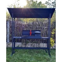 Мангал для дачи Grills Барбекю Лофт 1000 с навесом
