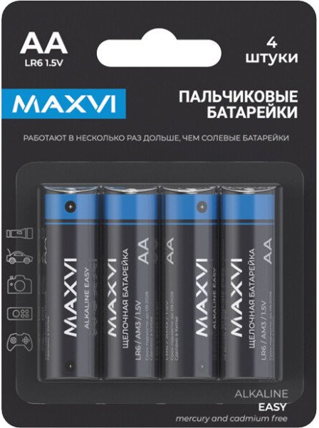 

Батарейка Maxvi MBLR6ES4 AA 4 шт