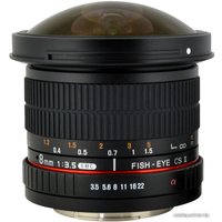 Объектив Samyang 8mm f/3.5 AS IF UMC Fish-eye CS II для Canon EF