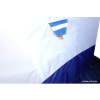 Палатка для зимней рыбалки Пингвин 3 с дышащим верхом (белый/синий)