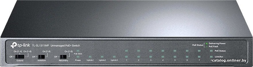 Неуправляемый коммутатор TP-Link TL-SL1311MP