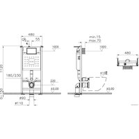 Инсталляция для унитаза Vitra V-Fix Core 800-1875