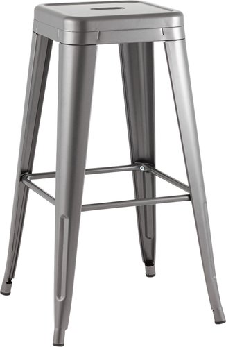 Табурет Stool Group Tolix KD YD-H765 KD YG-15 (серебристый матовый)