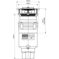 Измельчитель пищевых отходов McAlpine Perfect Grind Slim WDU-1ASEU-CARB