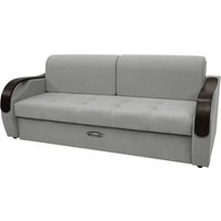 Диван Сириус Лидер-6 НПБ 225x110 (Eva 08 велюр светло-серый)