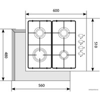 Варочная панель LEX GVS 644-1 IX