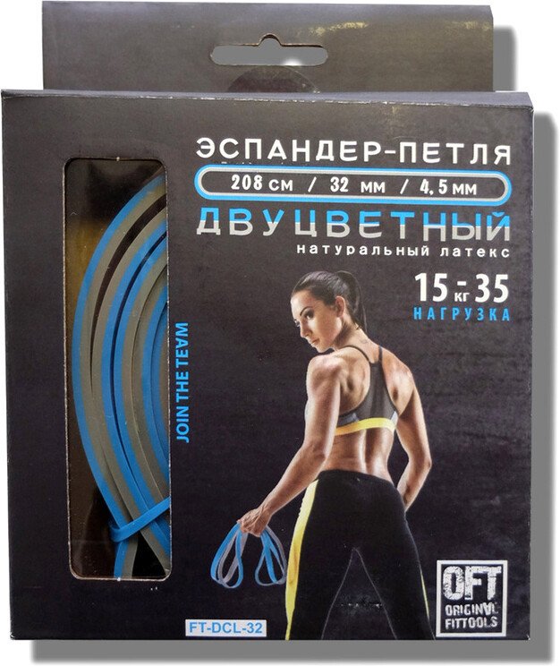 

Фитнес резинка Original FitTools FT-DCL-32 (15-35 кг)