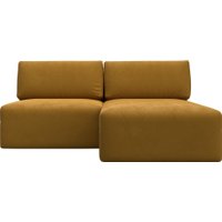 Угловой диван Лига диванов Лига-060 НПБ угол универсальный 129507 (велюр Brut 10 желтый)