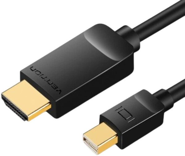 Кабель Vention HAHBH miniDisplayPort - DisplayPort (2 м, черный)