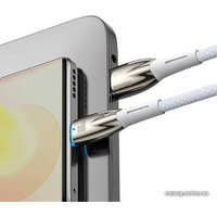 Кабель Baseus Glimmer Series Fast Charging Data Cable USB Type-A - Type-C 100W CADH000402 (1 м, белый)